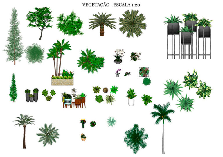 Para Quem Trabalha Com Sketchup Blocos 2d Para Planta Humanizada 1123